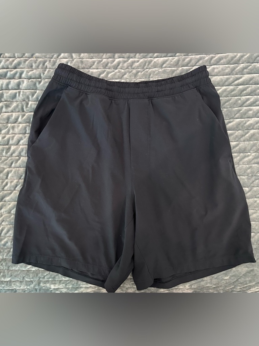 lululemon athletica Men's Black / Charcoal Athletic Shorts